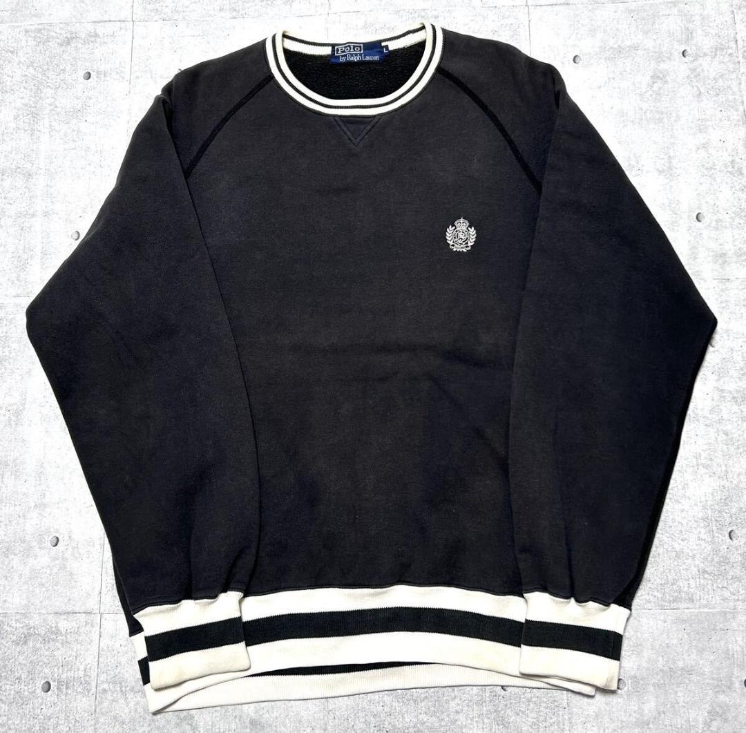 90s Polo by Ralph Lauren 前V ガゼット スウェット