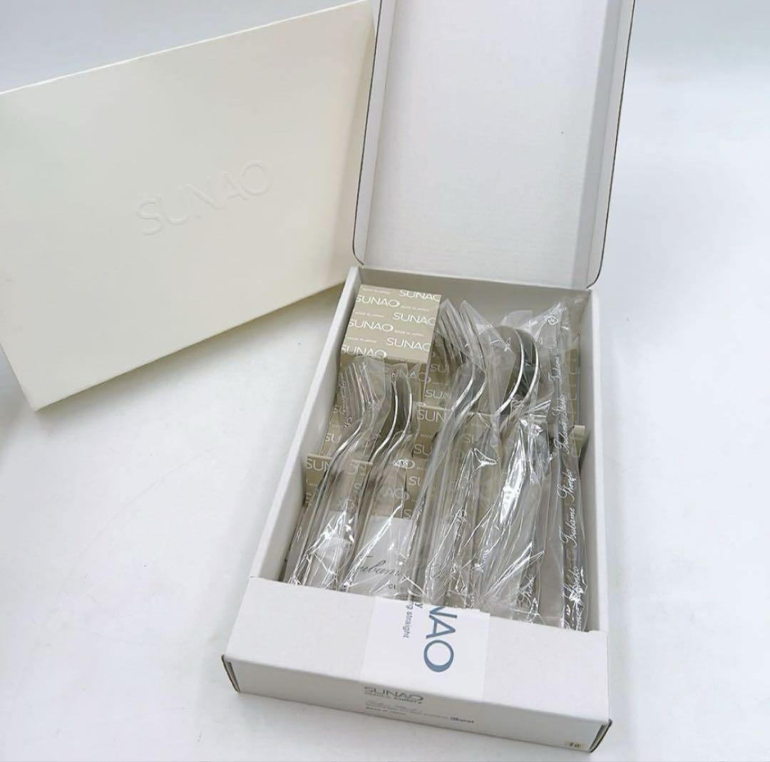 11ABM010 新品 未使用 SUNAO カトラリーセット１０本 現状品