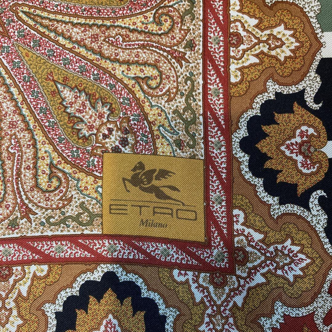 ETRO - ETRO(エトロ) スカーフ美品 - イエローグリーン×ダーク