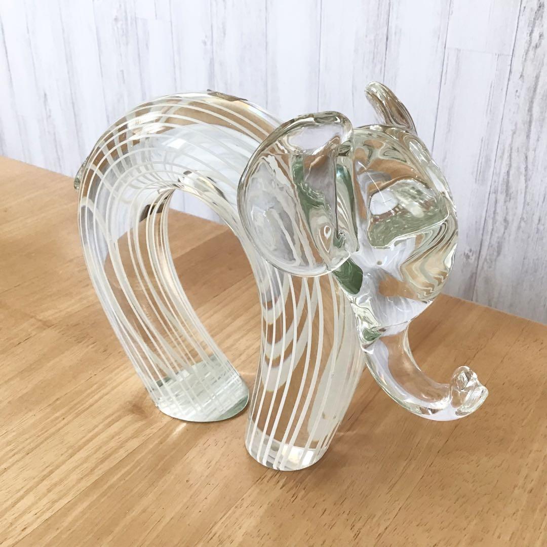クリスマスツリー特価！ イタリア製 置物 ぞう ムラーノガラス MURANO ZANETTI 象 メルカリ - 彫刻・オブジェ