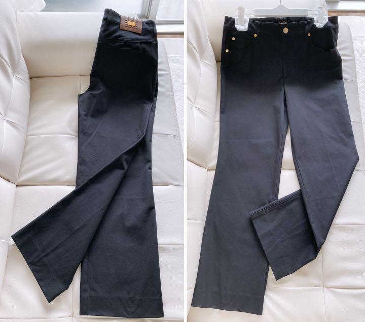 ESCADA  ストレッチコットンセンタープレスパンツ　紺　サイズ40  美品