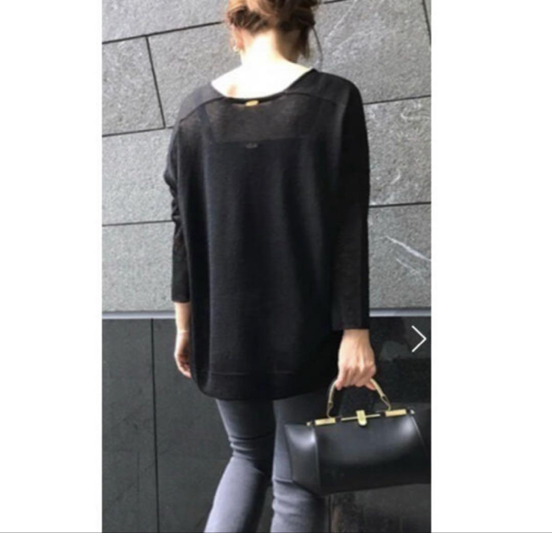 美品　Deuxieme Classe Both neck Vコットンプルオーバー シルクコットンVネックニットプルオーバー - SOÉJU online store