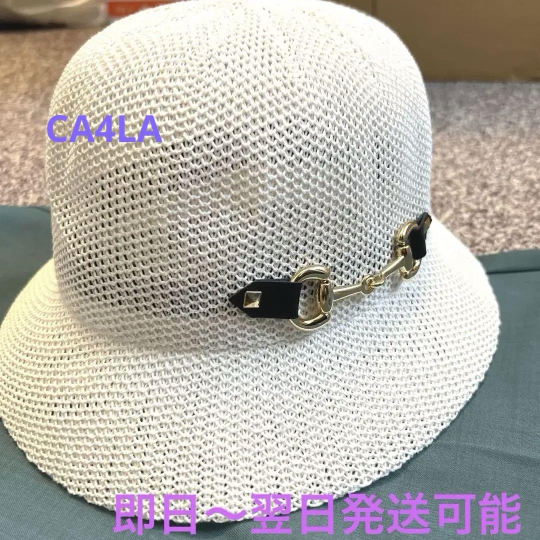 CA4LA カシラ 春夏バケットハット 白 日本製