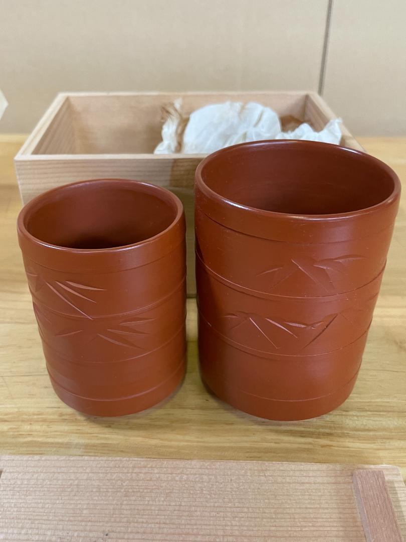 茶色の湯呑