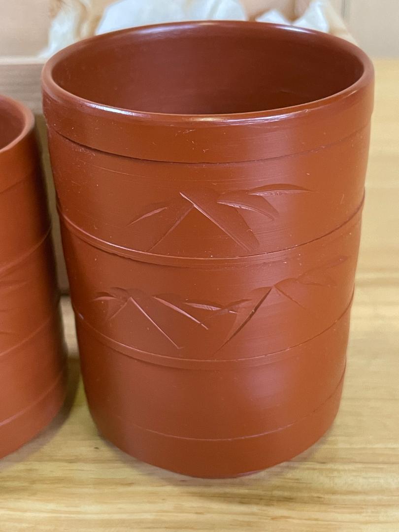 茶色の湯呑