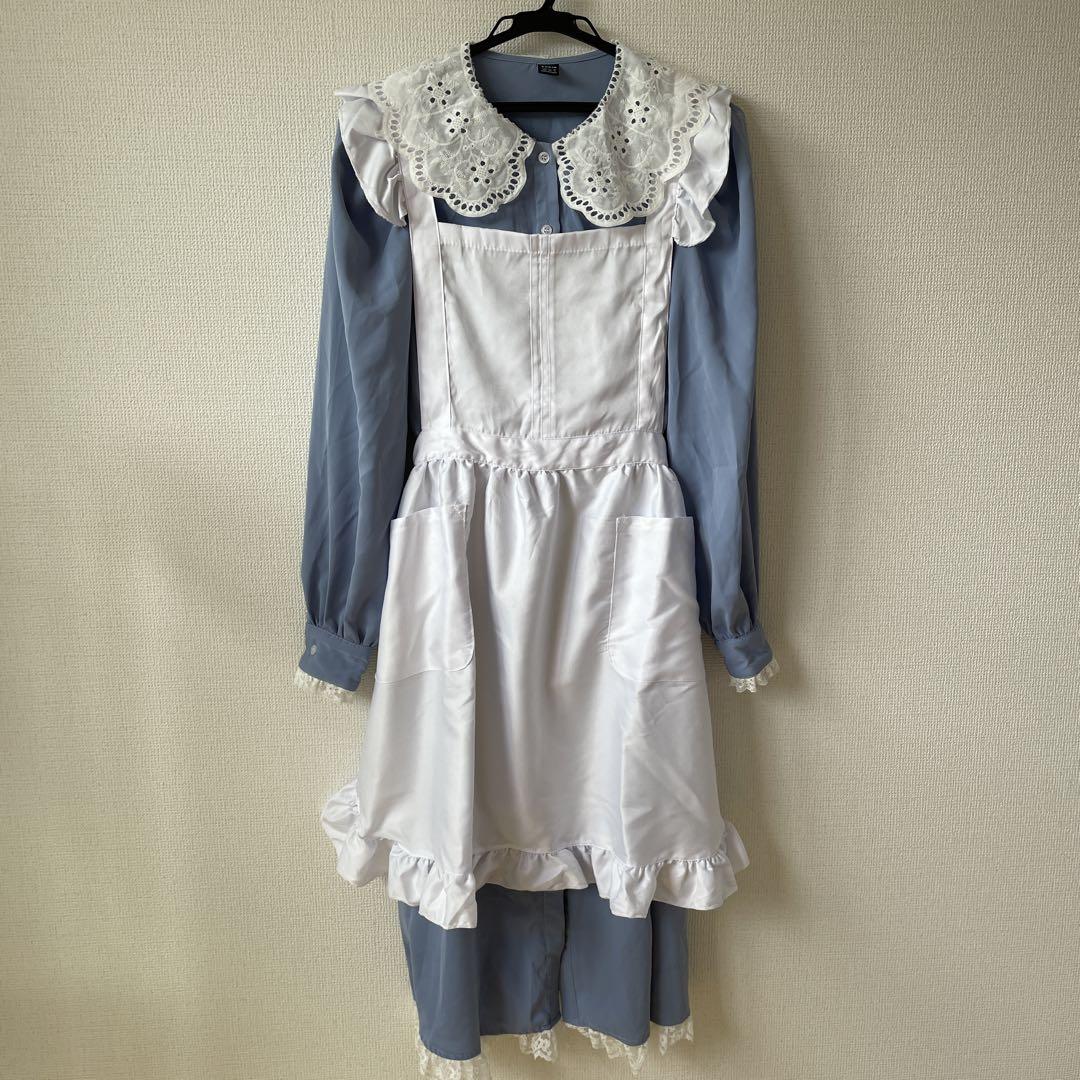 しまむら あのね。 ジャージ メイド エプロン コスプレ ワンピース エプロン あのね メイドジャージワンピース エプロン付き しまむら M