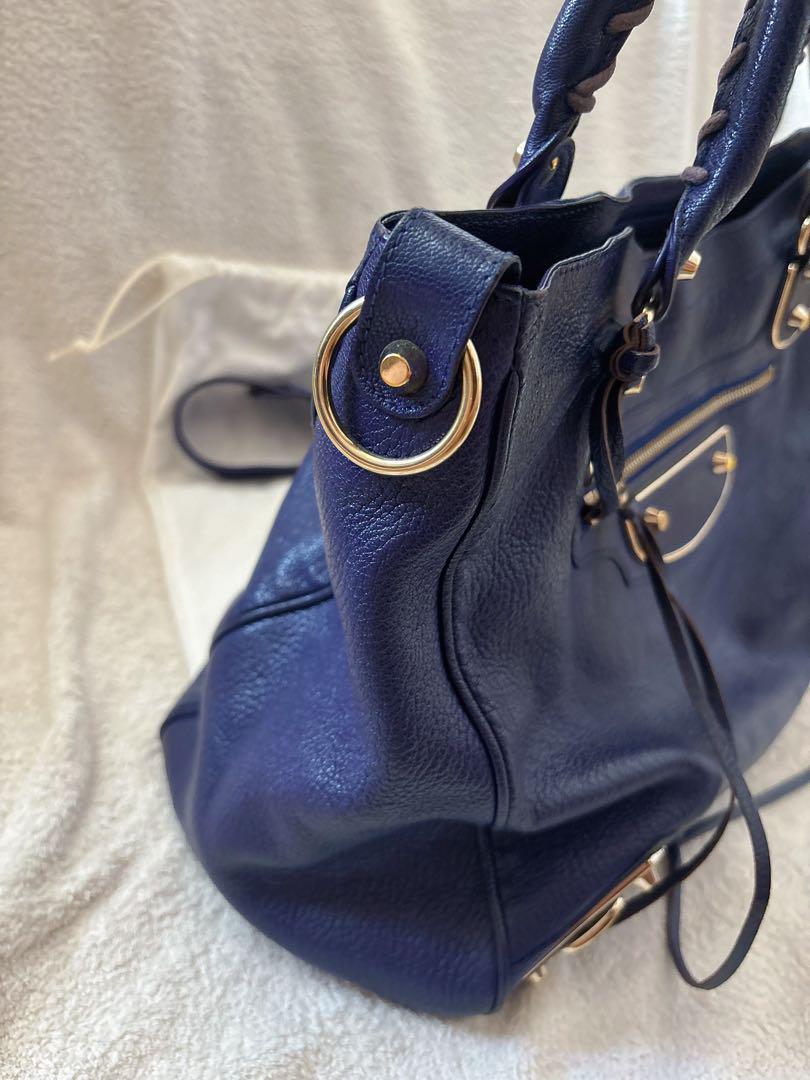 美品【バレンシアガ】シティーバッグ ネイビー ネイビー（紺）系 BALENCIAGA CITY(バレンシアガ シティ) - 海外