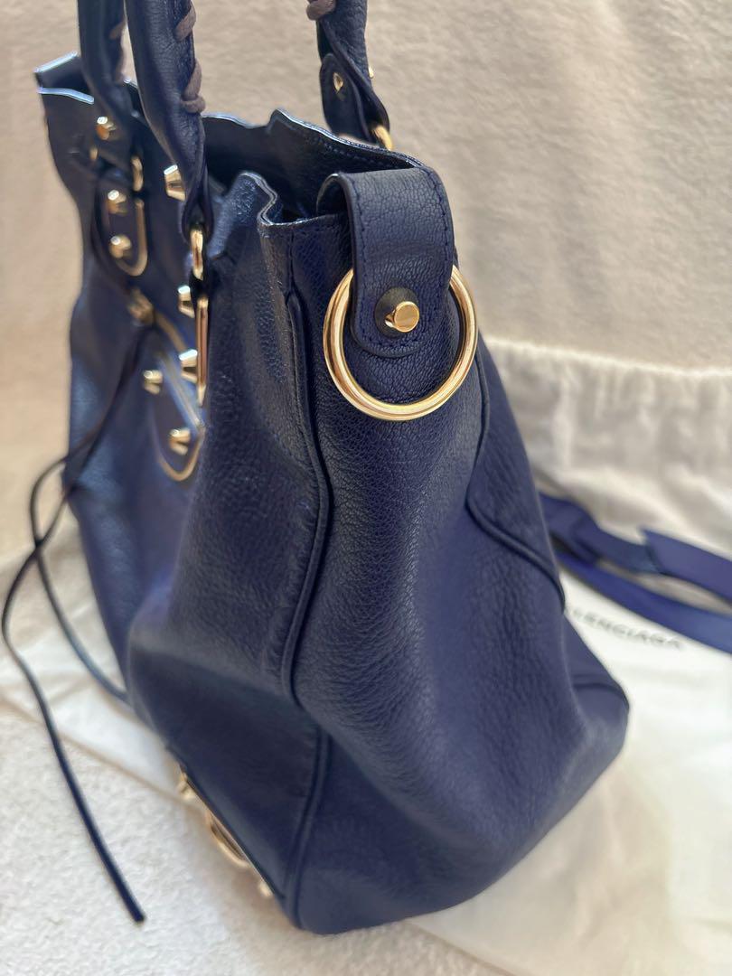 美品【バレンシアガ】シティーバッグ ネイビー ネイビー（紺）系 BALENCIAGA CITY(バレンシアガ シティ) - 海外