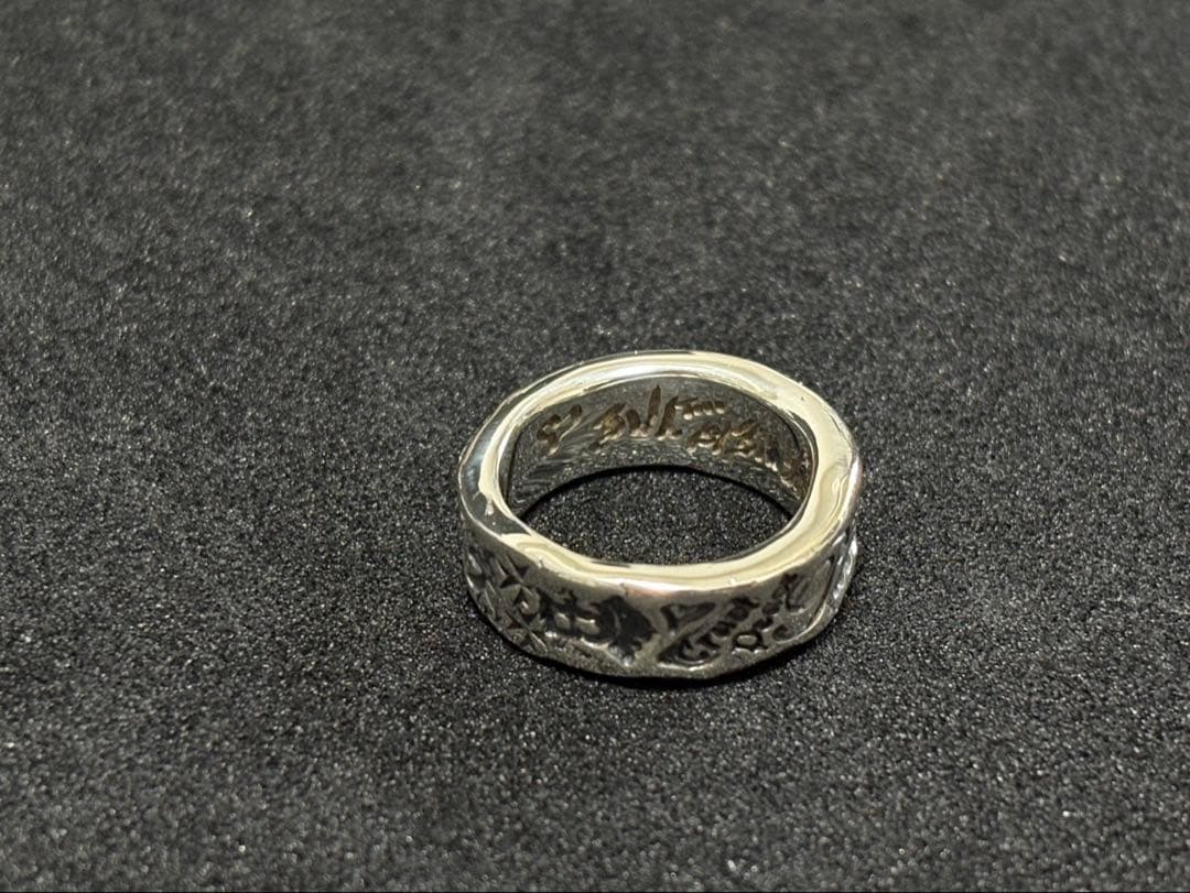 BWL Passion Graffiti Ring 10号 R380 Passion Graffiti Ring Pair with 18K Solder and Love Stamp
