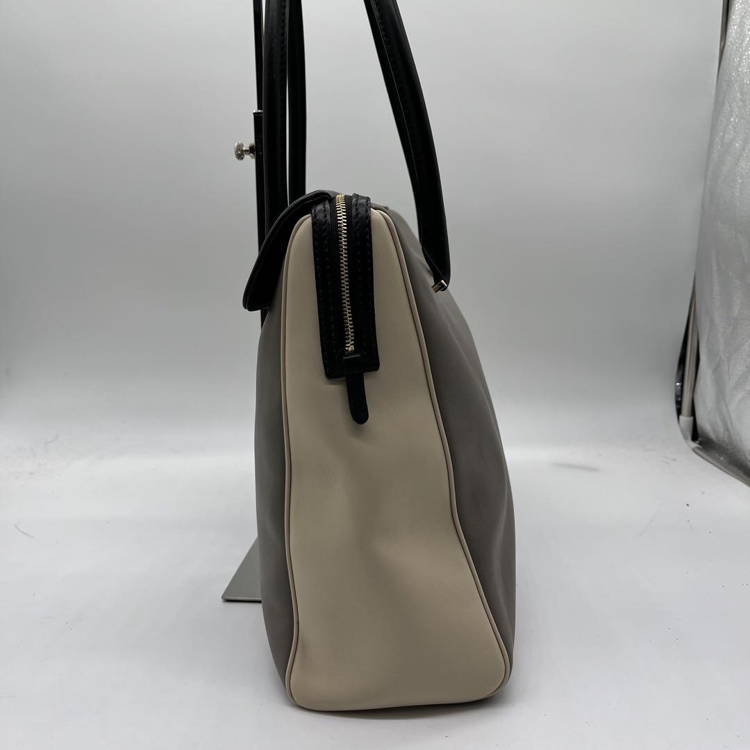 美品】ティファニー トートバッグ バイカラー A4 レザー 肩掛け