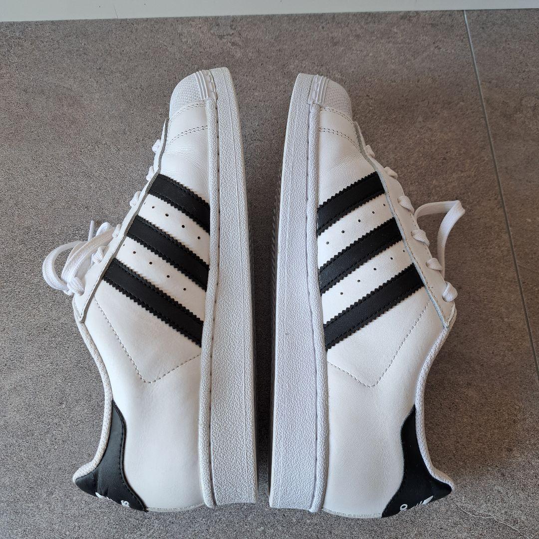 【良品】 adidas スーパースター C77124 ホワイト 金ベロ