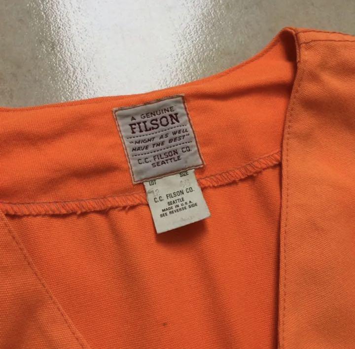 人気SALE得価 80-90s FILSON 企業モノ ハンティング デザイン ベスト USA製 b5Jpw-m58114096365 豊富な正規品