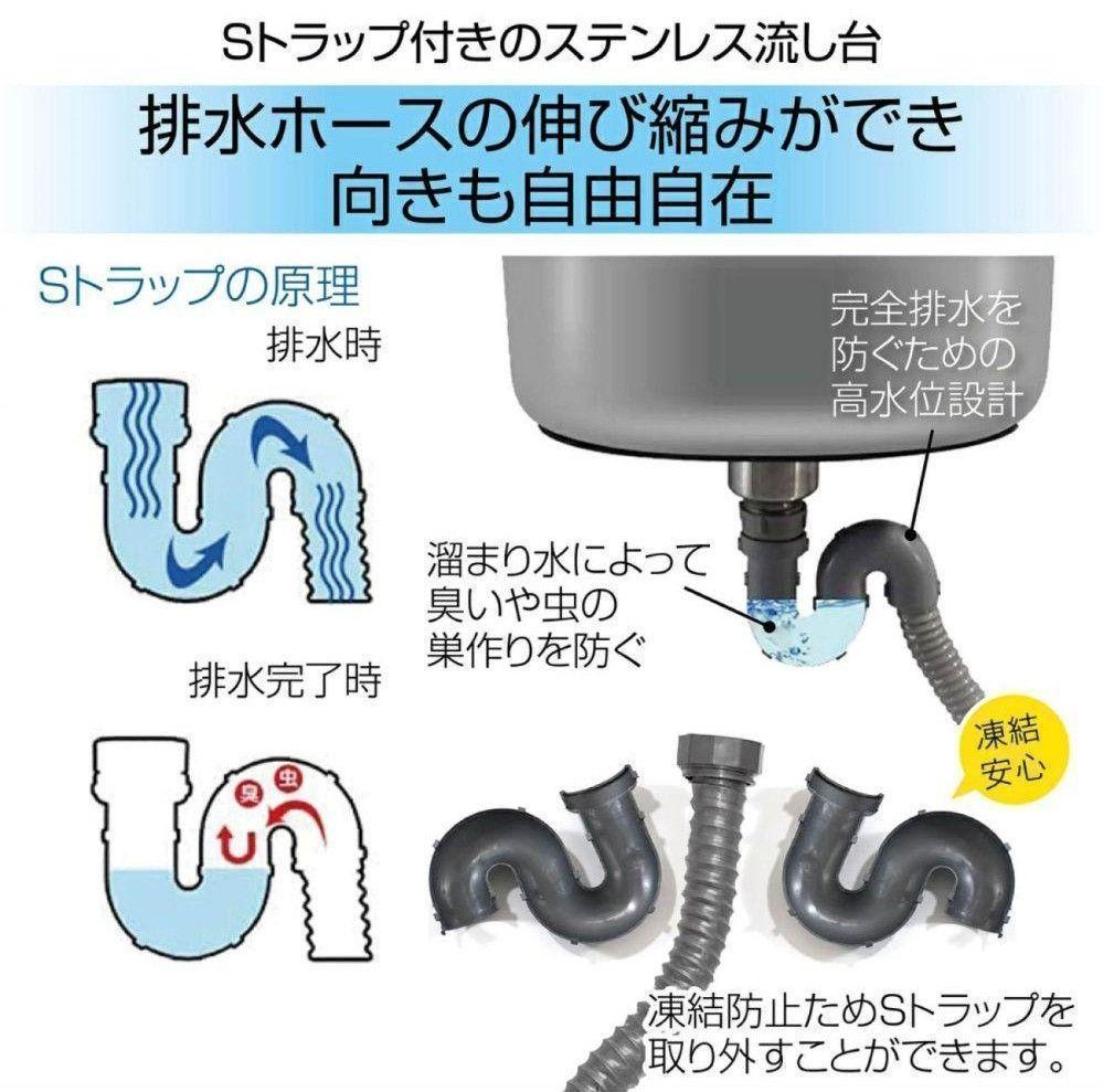 ✟ ステンレス簡易流し台