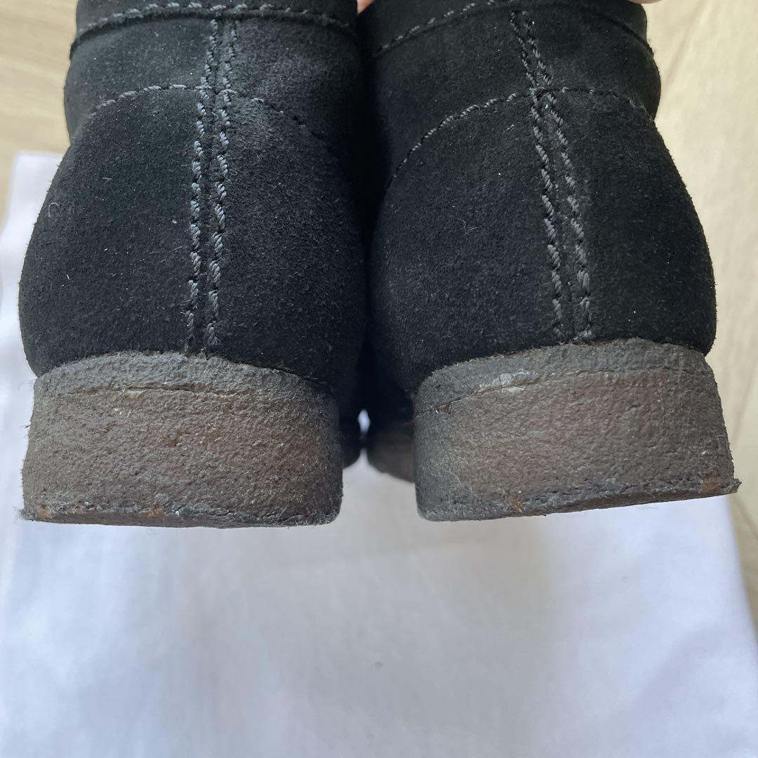 clarks クラ－クス ワラビ－ BLACK スエ－ドクレ－プソ－ル 24㎝