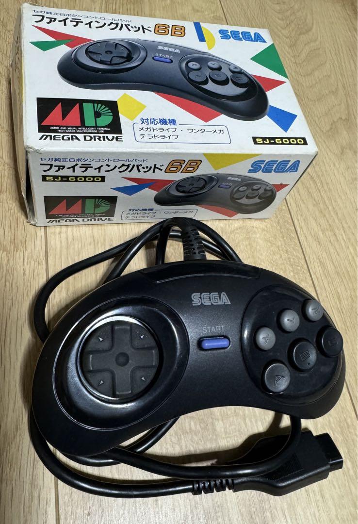 希少【美品】MDファイティングパット6B  箱付き　メガドライブ用 MD用コントローラー ファイティングパット6B 箱付き メガ
