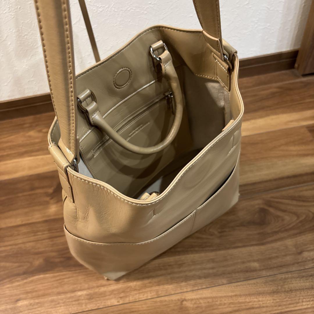 【美品】green label relaxing レザー 2way トートバッグ