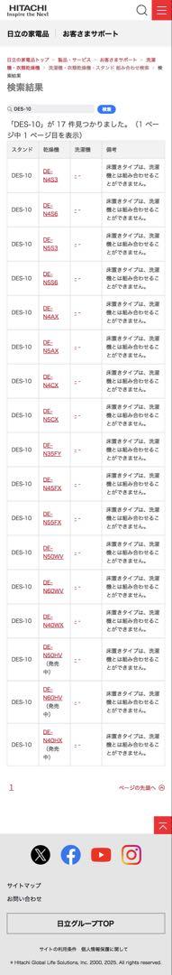 日立　衣類乾燥機床置きスタンド