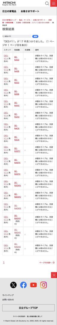 日立　衣類乾燥機床置きスタンド