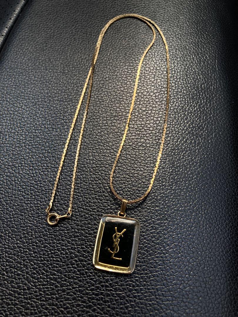 Vintage Yves Saint Laurent PlateNacklece
