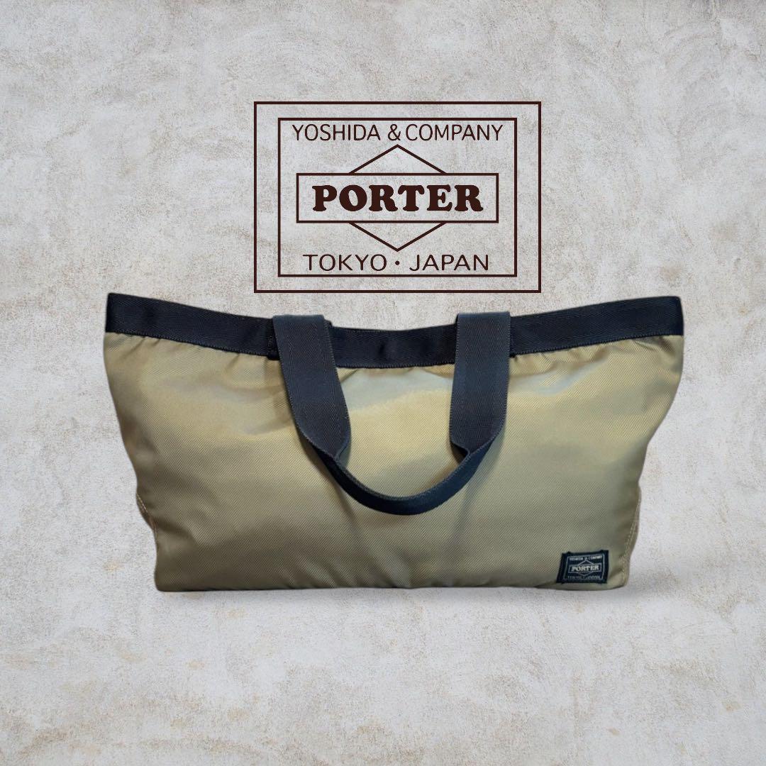 PORTER ポーター ヨシダカバン ナイロン トートバック カーキ系