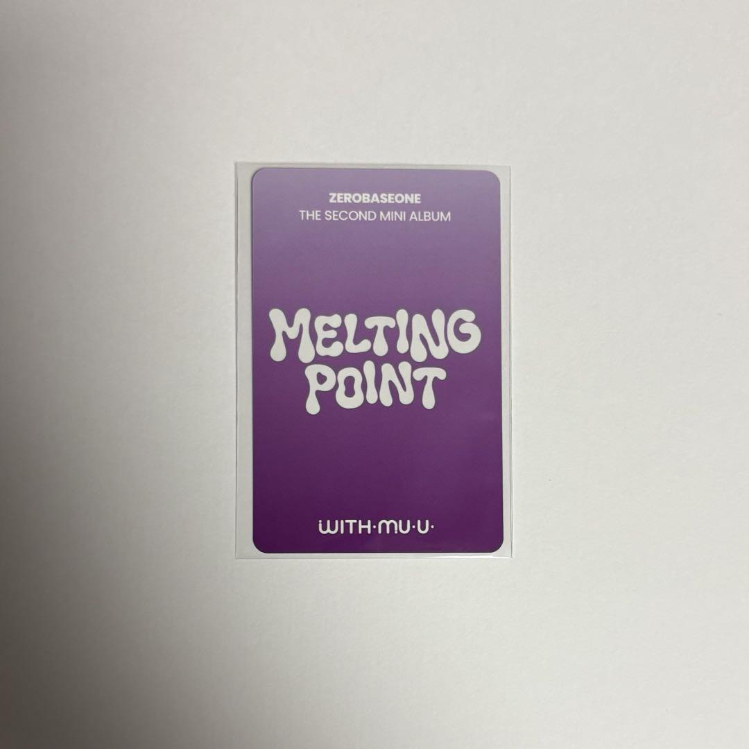 melting point Ktown4u スペシャル マシュー メテュ ZB1 melting point withmuu トレカ マシュー メテュ - メルカリ