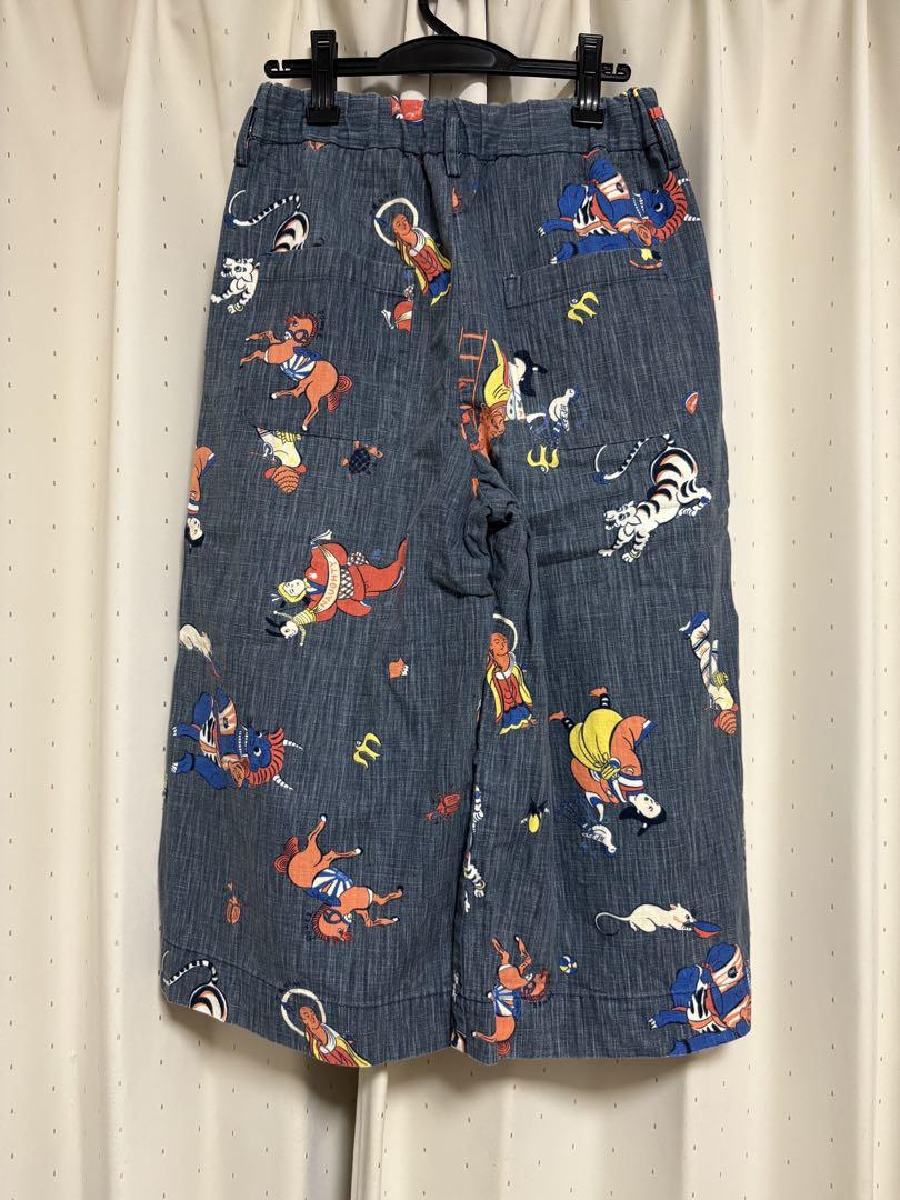 TIGRE BROCANTE タゴサクパンツ 縁起物柄 サイズ F インディゴ