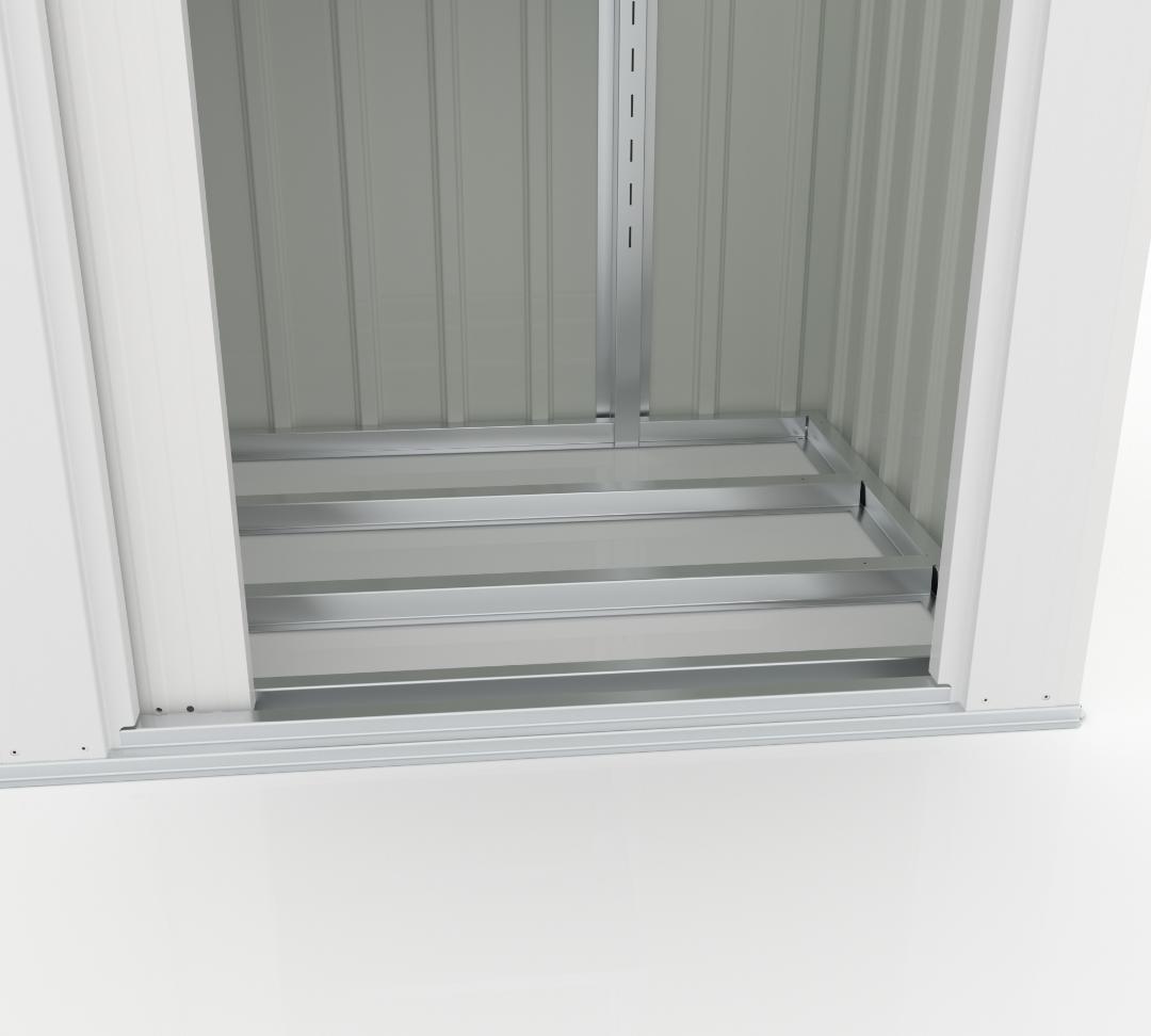 ホワイト物置 屋外