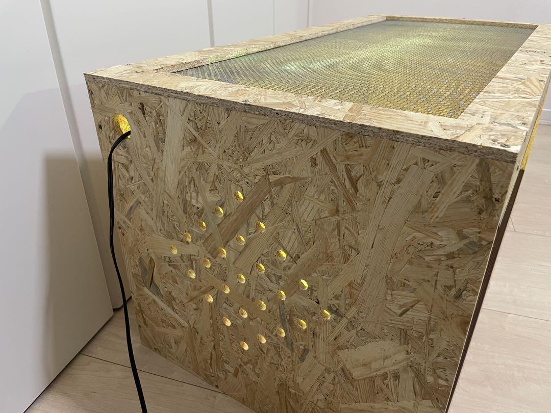 爬虫類ケージ　爬虫類飼育ゲージ　90×45×45サイズ　天井金網仕様