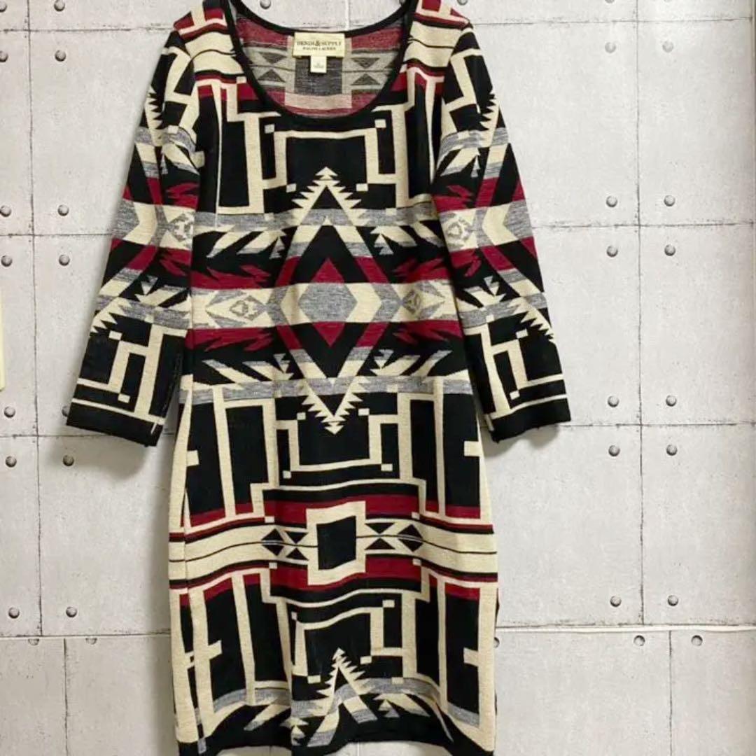 値下げ Ralph Lauren ラルフローレン ネイティブ柄 ワンピース Usa製 最高の