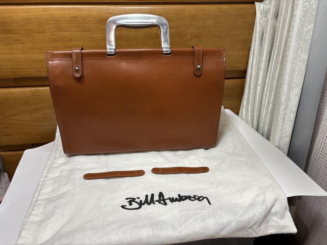 Bill Amberg クラシック ロケットバッグ ダレスバッグ 　ブラウン Bill Amberg クラシック ロケットバッグ ダレスバッグ ブラウン