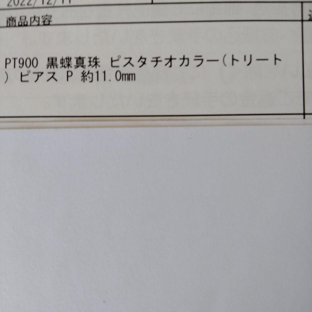 gstvPT900黒蝶ピスタチオトリート 11mm