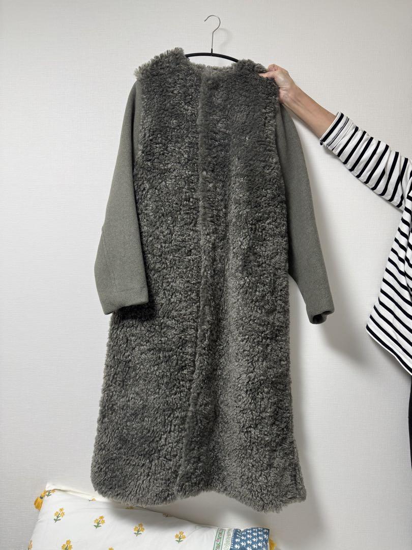 ⭐︎こもさん専用⭐︎未使用⭐︎FAUX SHERLING COAT カーキ 1 （S）
