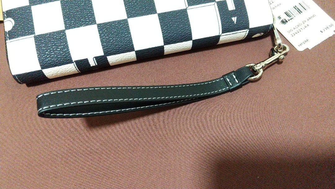 新品未使用 COACH コーチ 長財布 グリーン チェック｜Yahoo