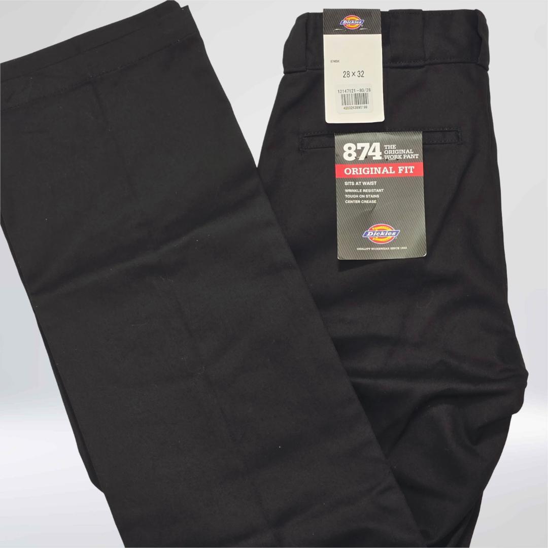【タグ付　未使用級】28×32 ブラック ディッキーズ 874 ワークパンツ