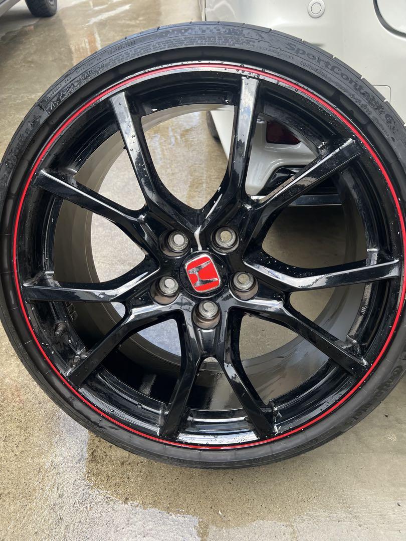 シビックタイプR FK8 ホイール&タイヤ4本　送料込み