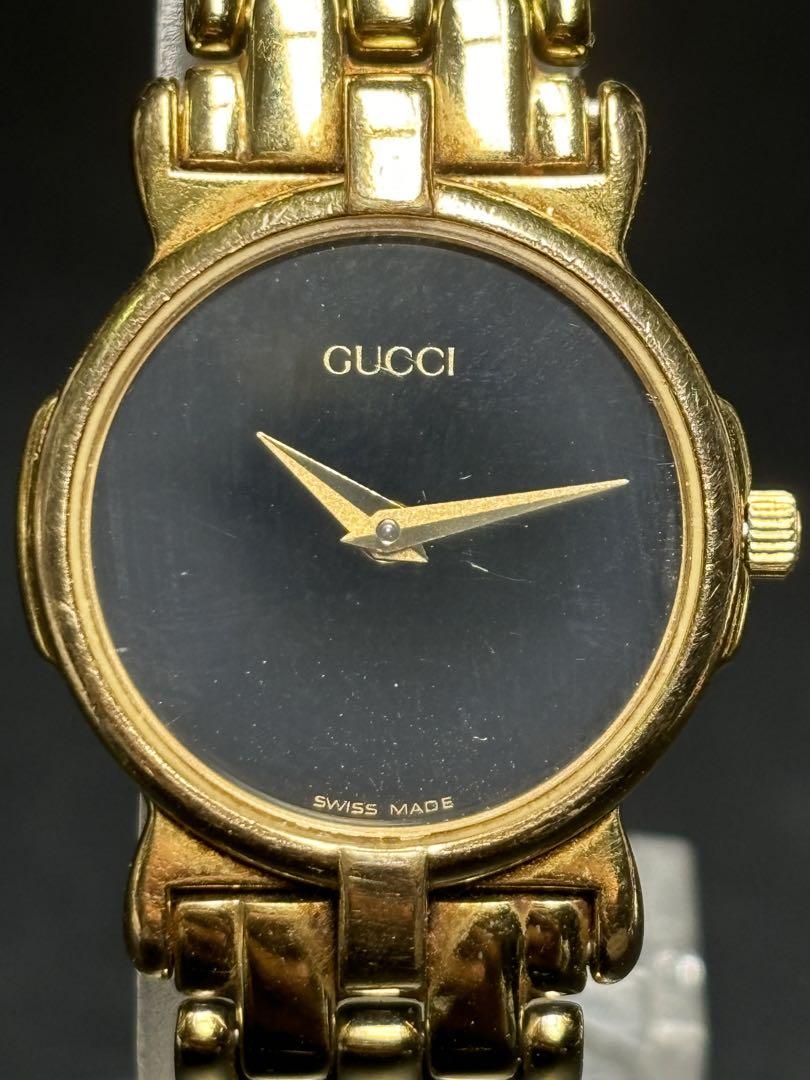 GUCCI 3400L 腕時計 ラウンド グッチ ゴールド ヴィンテージ 2針