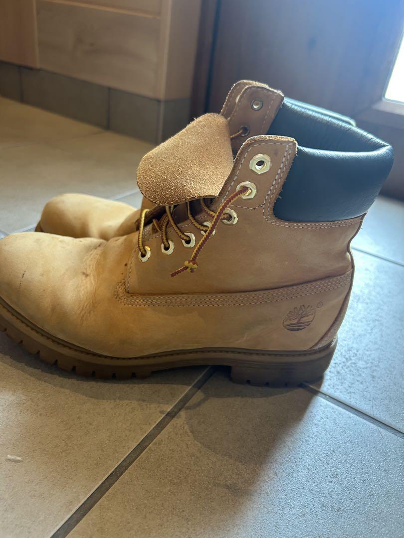 Timberland ベージュ 27.5cm ハイカット ワークブーツ - メルカリ