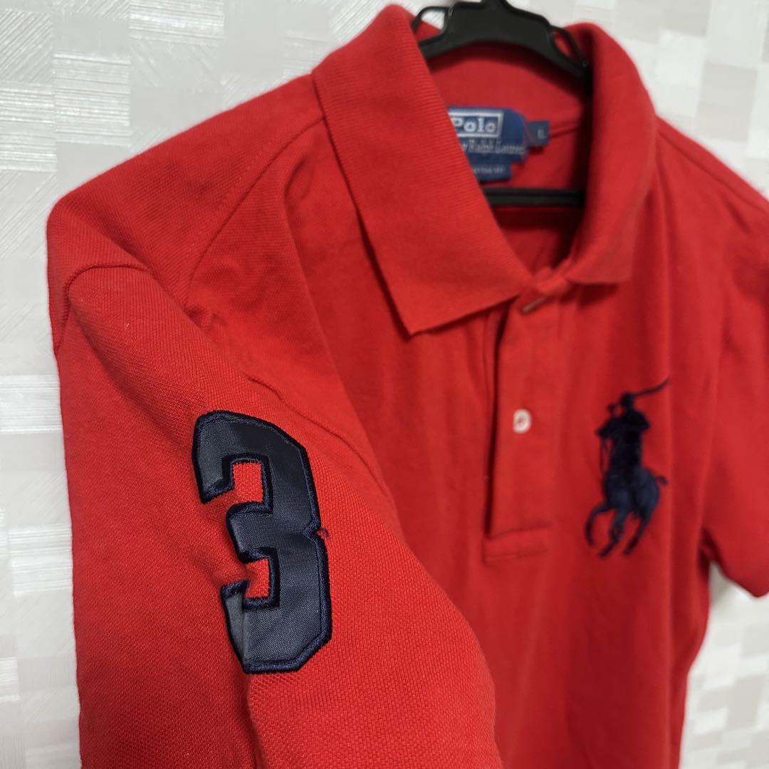 美品❗️】POLOラルフローレン 赤 Lサイズ ポロシャツ Tシャツ