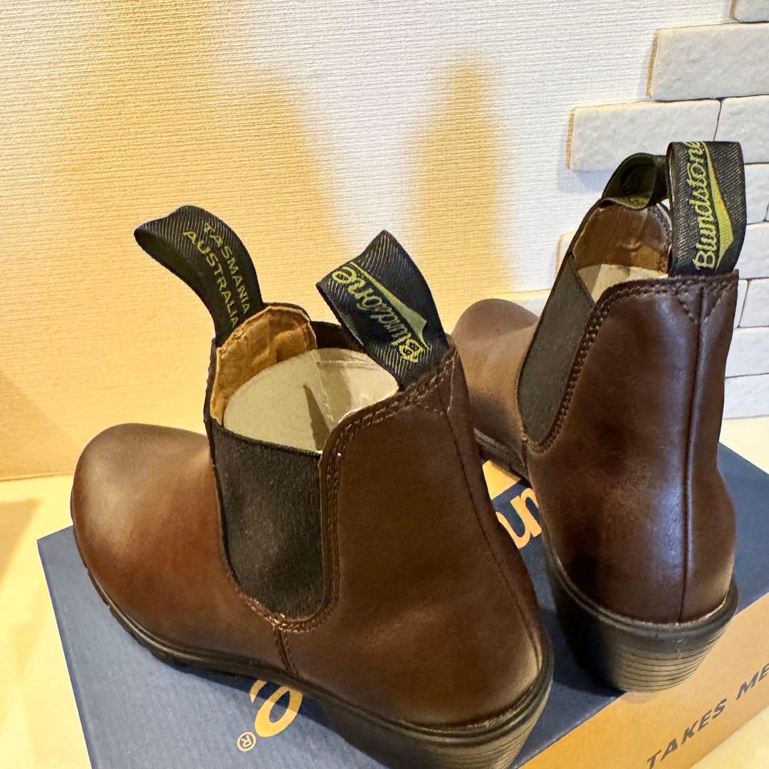 UK4【美脚×防水】ブランドストーン　サイドゴアブーツ ブラウン　他サイズ有り