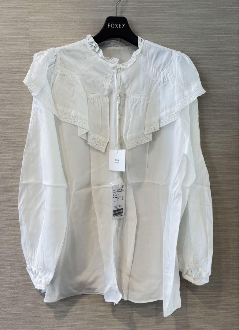 新品　IENAIENA LA BOUCLEレースカラーブラウス　イエナ