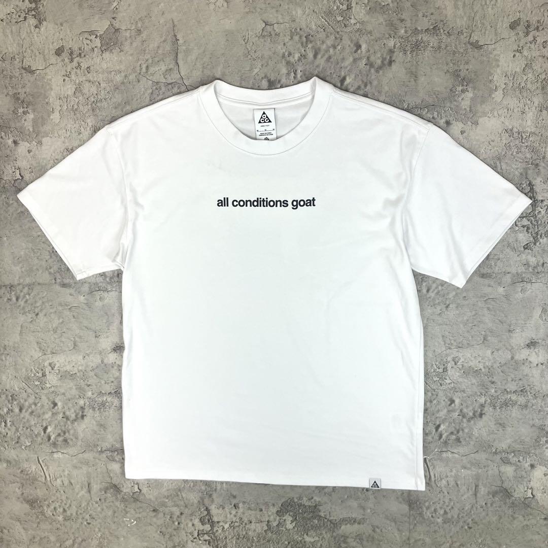 NIKE ナイキ ACG GOAT Tシャツ 古着 バックプリント ホワイト M