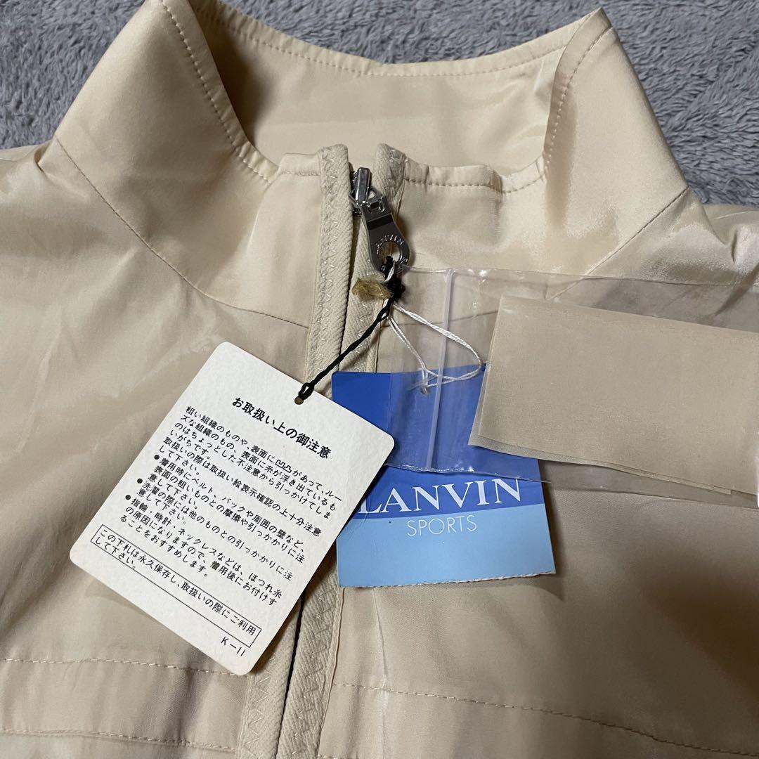 新品 タグ付き ランバンスポール ゴルフ ベスト ベージュ 38 M