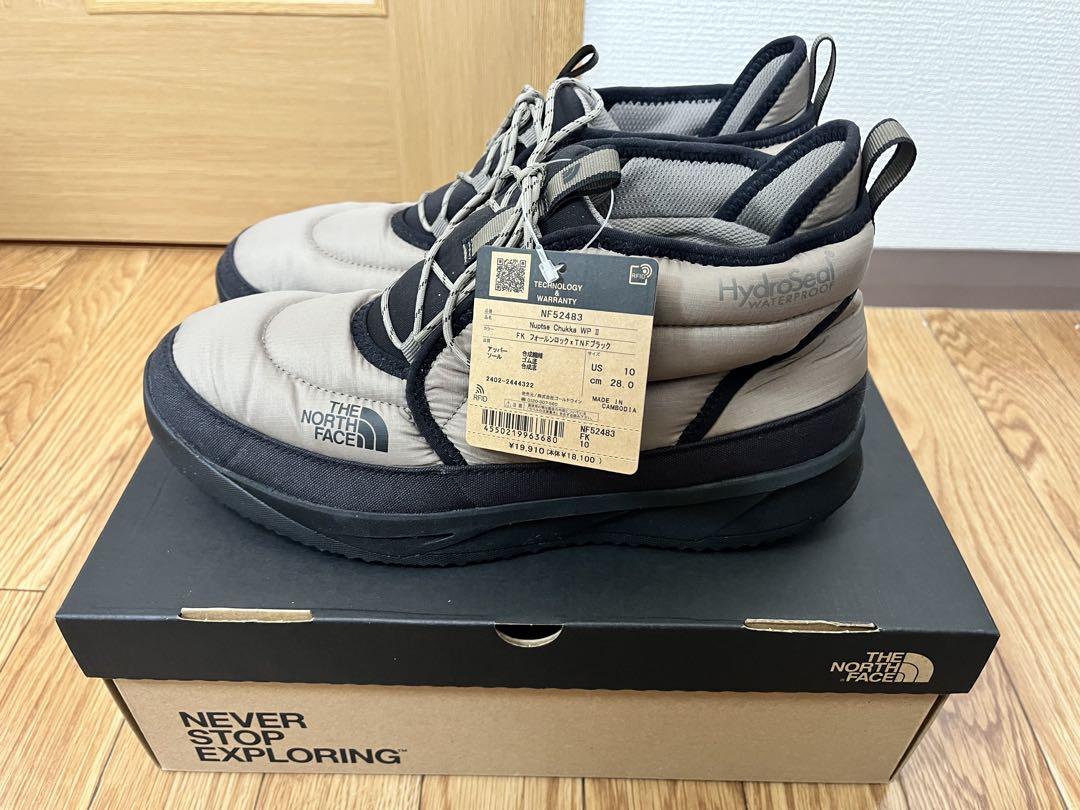 激安先着 THE NORTH FACE Nuptse Chukka WP II US10 靴