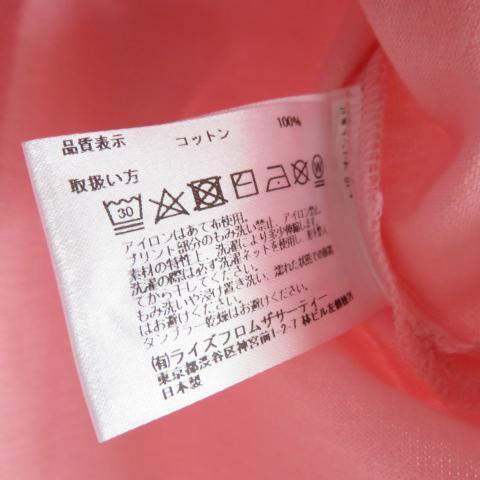 新品 MICANA　アメリカーナ　コラボ　カレッジロゴTシャツ　ピンク