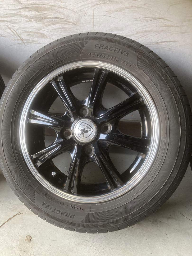 格安出品！BROOK13インチ　ヨコハマ　プラクティバ155/65R13軽自動車
