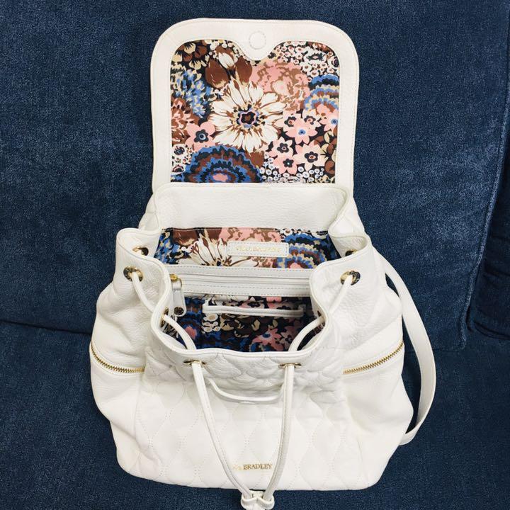 最新作新作 未使用 ヴェラ Quilted Amy Backpack レザー 白 VtTXo-m58166563768 在庫超特価