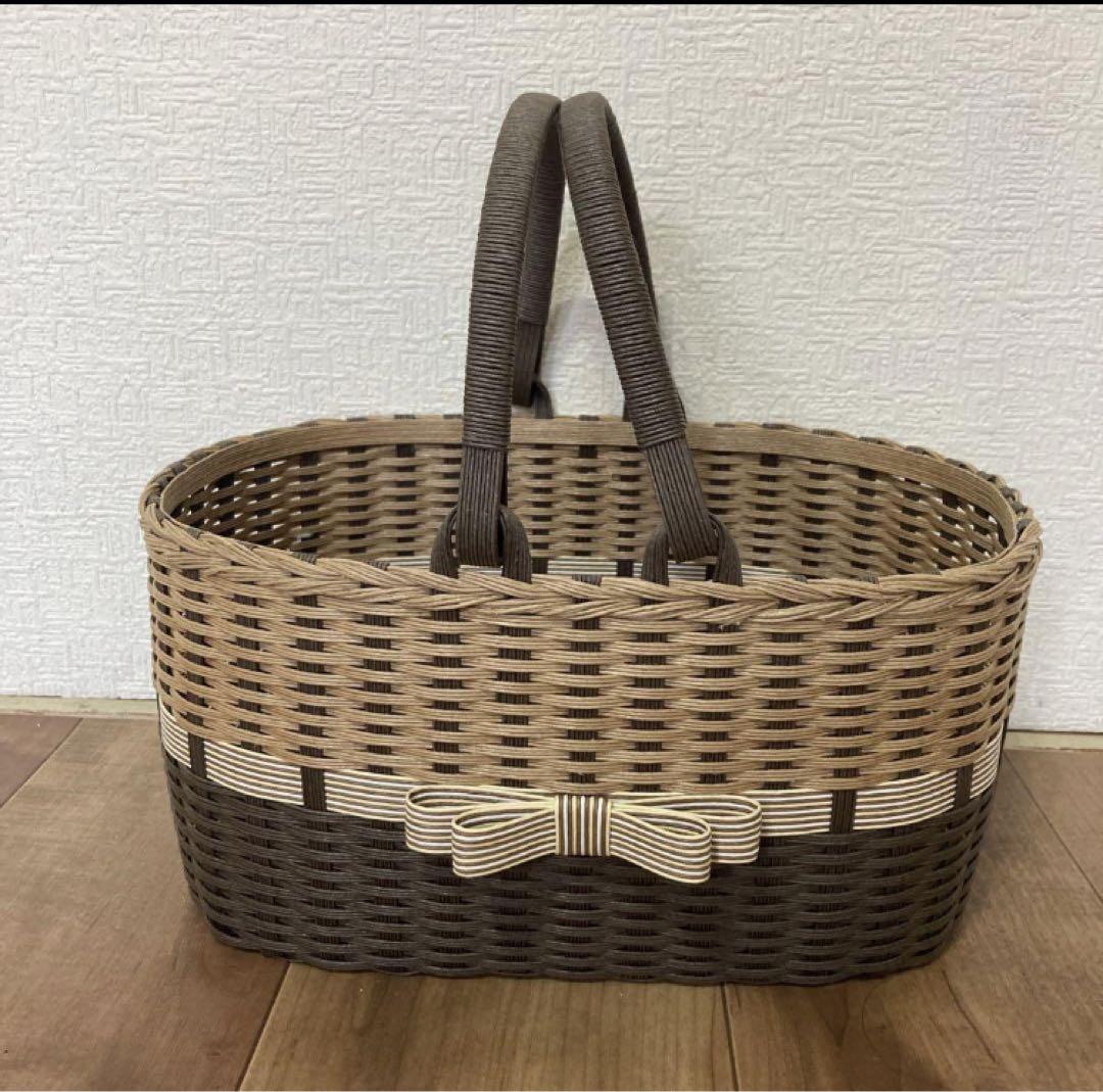 よこよこページ　エコクラフト　クラフトバンド　かご