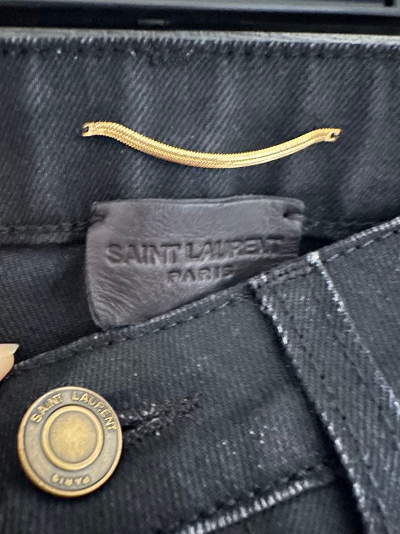 LAURENT ブラックスキニーデニムS