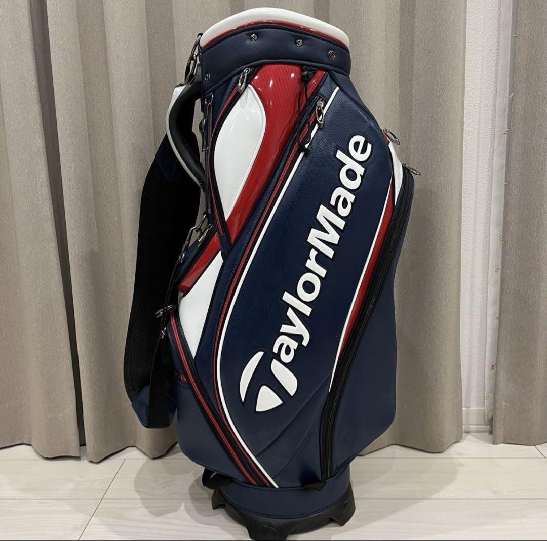 最終値下げ　TaylorMade キャディバッグ ネイビー/レッド 最終値下げ TaylorMade キャディバッグ ネイビー/レッド
