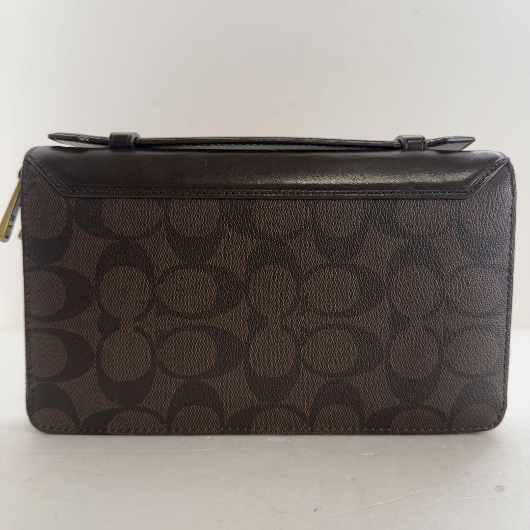 コーチ COACHモノグラム クラッチバッグ 財布 長財布 ラウンドファスナー